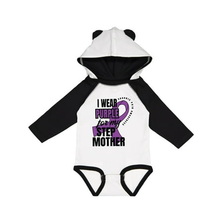 

Inktastic Chronic Pain I Wear Purple For My Step Mother Gift Baby Boy or Baby Girl Long Sleeve Bodysuit