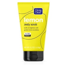 Clean & Clear Lemon Zesty Oil Free Face Scrub (Best Anti Aging Scrub)
