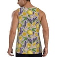 thumbnail image 3 of Haiem Lavender Flowers Men Workout Tank Top Gym Bodybuilding Sleeveless Muscle T Shirts Athletic Tank Breathable Workout Shirt-XX-Large, 3 of 9