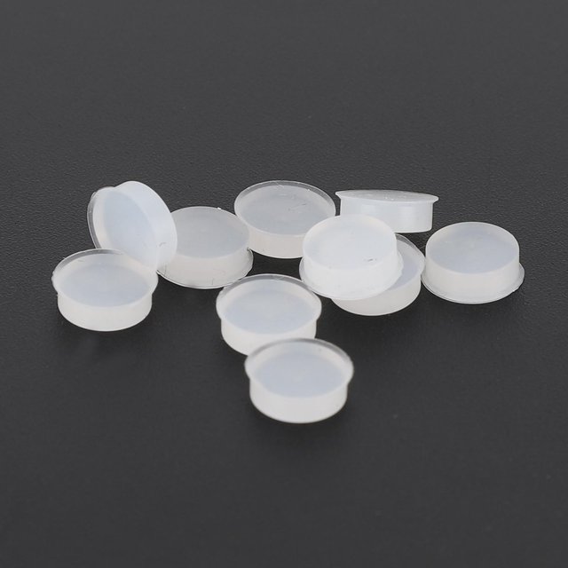 Sonew 10 Pieces Rubber Flute Plug, 7mm Flute Hole Plug Soft Flute Key Cover Set