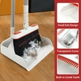 thumbnail image 4 of JEHONN Broom and Plastic Dust Pans Set for Home with 54 inches Long Handle (Grey&Red), 4 of 7