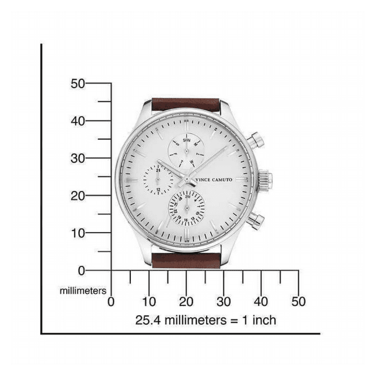 Vince camuto clearance leather men's watch