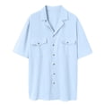 thumbnail image 4 of Men's Casual Cardigan Short Sleeve Double Pocket Shirt Sleep Romper Mens Button down Pajama Shirt Mens Size Medium Shirts Mens T Shirts Short Sleeve Pimp Shirts Men, 4 of 5