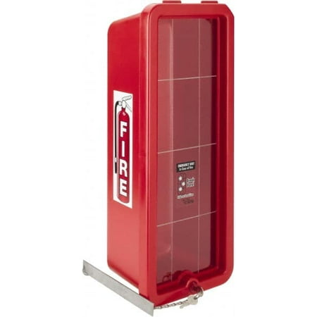 

Made in USA 20 Lb. Capacity Surface Mount Crystal Polystyrene Fire Extinguisher Cabinet