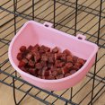 thumbnail image 4 of 3pcs pet plastic hanging bowl pet drinking water feeding hanging bowl - pink, 4 of 5