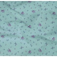 thumbnail image 4 of oneOone Organic Cotton Poplin Twill Fabric Leaves & Flower Floral Printed Craft Fabric BTY 42 Inch Wide, 4 of 4