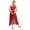 Burgundy, variant on Doomiva Women Lyrical Ballet Dance Dress Sleeveless Asymmetrical Flowy Maxi Dress Modern Dancewear Purple M