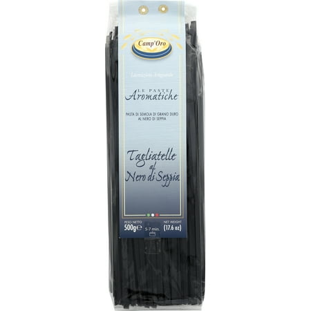 Camp'Oro Le Aromatiche Black Squid Ink Tagliatelle Italian Pasta, Black Squid Ink, 17.6 (Best Squid Ink Pasta)