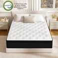 thumbnail image 2 of DalisTairy 10 inch Queen Mattress,Hybrid Mattresses Medium Firm in a Box, 2 of 7