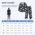 thumbnail image 4 of Fotbe Lilies Flowers Pijama de Hombre con Estampado de Manga Larga, Conjunto de 2 Piezas, Ropa de Dormir Suave y Cómoda con Bolsillos-Large, 4 of 7