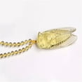 thumbnail image 3 of HOOUN Natural Yellow Crystal Cicada Feng Shui Pendant Necklace Fashion Jewelry Amulet, 3 of 4