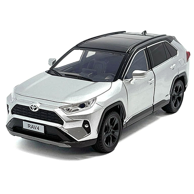 一汽丰田RAV4のモデルカー Toyota Rav4 Hybrid XSE Silver Metallic with Black Top and