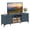 Turquoise, variant on Costway 2-Door TV Stand for TVs up to 65” with 2 Storage Cabinets & 4 Adjustable Shelves Turquoise