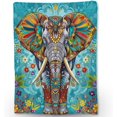 thumbnail image 1 of Hermosa manta de elefante: franela suave y liviana, manta mullida y difusa, perfecta para sofá, cama, viajes, exteriores, decoración acogedora para el hogar, para adultos, niños, mujeres y niñas, 60, 1 of 8