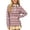 Hot Pink, variant on SERTGUTR Girls Striped Half Zip Shirt, Long Sleeve Turn Down Collar Top, Loose Casual School Uniform Shirt, Everyday Outdoor Daily Shirt