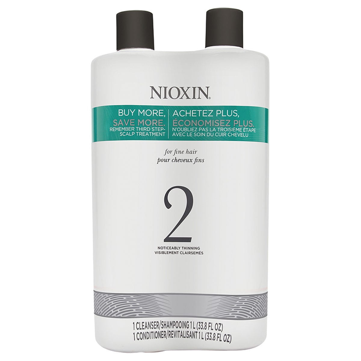 præst pelleten Rust Nioxin System 2 Cleanser & Scalp Therapy Shampoo and Conditioner Liter Duo,  33.8oz - Walmart.com