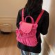 thumbnail image 4 of Mochila acolchada, mochila informal plisada con correa ajustable, mochila de viaje para exteriores., 4 of 9