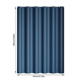 thumbnail image 3 of SNGMN EVA Shower Curtain with Reinforced Grommets & Hooks, Waterproof Bathroom Curtain, Versatile Room Partition and Window Curtain, 3 of 9