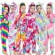 thumbnail image 5 of Pijamas siameses de animales de león, zorro y pegaso, de franela de invierno con dibujos animados para hombres y mujeres, pijamas para padres e hijos, 5 of 6