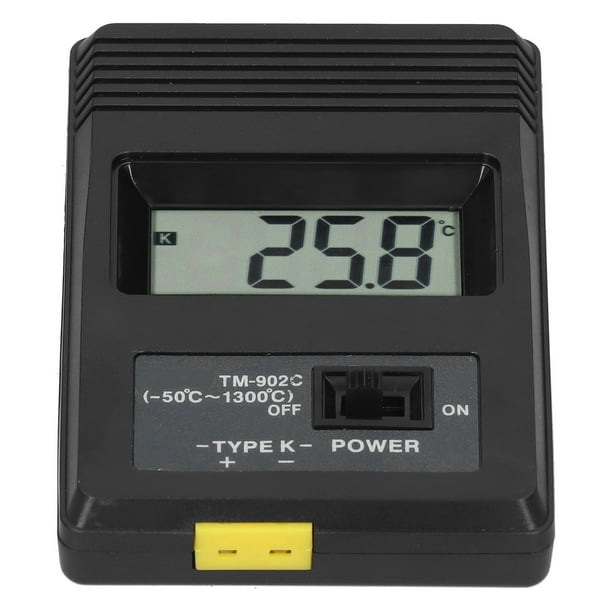 Termómetro digital, medidor de temperatura digital, medidor de temperatura ambiental LCD, medidor de temperatura TC diseñado para precisión