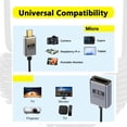 thumbnail image 3 of 2.1 version 8K60hz Cable Microed to Standard 48Gbps Fast Speed Dynamic 4K120Hz Coaxial Design Flexible Cord, 3 of 7