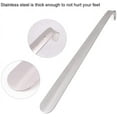 thumbnail image 2 of Extra Long Extended Metal Shoe Horn - Heavy Duty Stainless Steel Shoehorn, 2 of 7