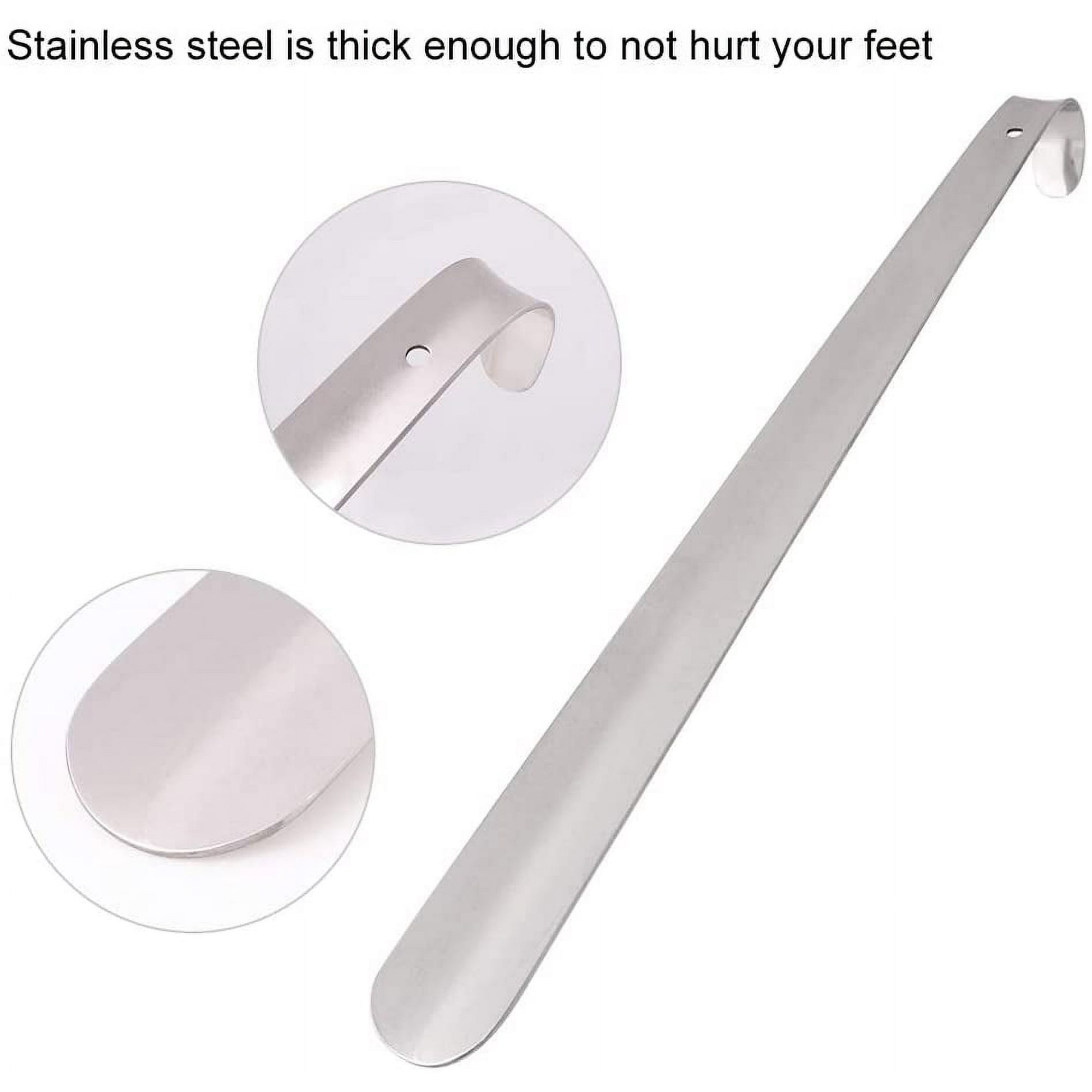 Extra Long Extended Metal Shoe Horn Heavy Duty Stainless Steel