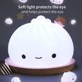 thumbnail image 5 of Luz Suave De La Palmadita De Los Bollos Del Silicón Con La Luz Colorida Recargable De La Luz De La Noche Del Sueño Eigraketly HA027191-01, 5 of 5