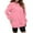 Pink, variant on Helii Women Fall Oversize Sweatshirts Crew neck Fleece Long Sleeve Pullover Shirts Y2K Outfit Causal Clothes White M