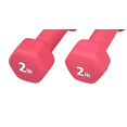 thumbnail image 4 of Rainforest Non-Slip Grip Neoprene Dumbell, Deep Red, 2 lbs, 2 Count, 4 of 5