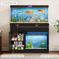 thumbnail image 3 of ANPOO Fluted 30-40 Gallon Fish Tank Stand with Power Outlet, 42" Aquarium Stand with 2 Drawers and Storage Door, Heavy Duty Tank Stand for 2 Fish Tank & Reptile Terrarium, 1000lbs Capacity, Black, 3 of 9