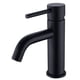 thumbnail image 1 of Grifo monomando de latón para baño/lavabo, de un solo orificio, negro mate, grifo para lavabo de baño, grifo para lavabo de balcón, 1 of 1
