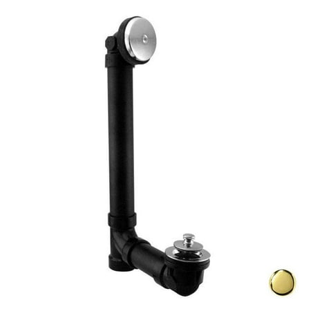 Two Tone Brass Twist - WESTBRASS One-Hole Twist & Close Schedule 40 ABS Waste & Overflow D49411-01 PVD Polished Brass