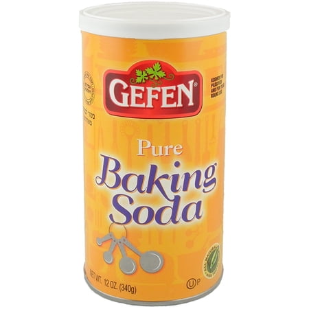Gefen Pure Baking Soda, 12oz (3 Pack) In Resealable Container, Total of 2.25lb, 100% Sodium Bicarbonate