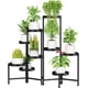 thumbnail image 1 of Soporte para Plantas de Metal de 9 Niveles, Estante para Macetas para Interiores y Exteriores, Estante de Exhibición en Flores Esquina, para Patio Jardín Balcón Oficina y Sala de Estar, 1 of 7