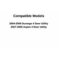 Passenger Right Side Rear Door Window Door Glass Compatible with Dodge Durango/Chrysler Aspen 2004-2009 Vehicle Models