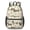 Dachshund and Heart Beige Pattern, variant on Dachshund and Heart Beige Pattern 17" Waterproof Oxford School Backpacks for Teens, S-Shape Padded Straps, for School, Travel, Hiking, Camping