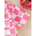 thumbnail image 7 of Nygoyerh Toddler Girl Boy Summer Outfits Checkerboard Print Playwear Short Sleeve Bodysuits Lapel Button Down T-Shirt + Elastic Waist Shorts Sets Cute Newborn Infant Clothing, 7 of 7