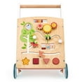 thumbnail image 2 of Mentari Toys - Bamino Activity Walker - Wooden Baby Push Walker with Multiple Activities - Sorting, Spinning, Moving, Sliding - First Step for Toddlers - Age 12m+, 2 of 3