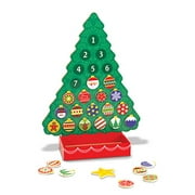 Melissa & Doug Countdown to Christmas Wooden Advent Calendar - Magnetic Tree, 25 Magnets