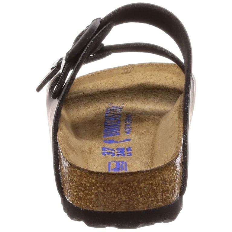 Birkenstock Arizona Black Two-Strap Cork Footbed Sandals Birkenstock Arizona Flex Platform Birko-Flor-Black - Albion Fit main image 3