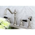 thumbnail image 3 of Kingston Brass KS1798PKLBS Widespread Kitchen Faucet, Brushed Nickel, 3 of 7