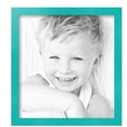 thumbnail image 2 of ArtToFrames 13" x 14" Aqua Picture Frame, 13x14 inch Green Wood Poster Frame (WOM-5186),  Pack, 2 of 7