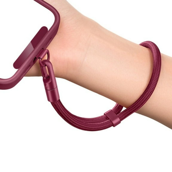 Secure Phone Holder Strap With Adjustable Metal Clip Stable Polyester Cord For Preventing Phone Loss Design Multiple Color