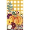 Pioneer Woman Harvest Pumpkin Gingham Thanksgiving Paper Guest Napkins, 7.75in x 4.5in, 24ct