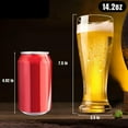 thumbnail image 4 of Ratrabas Beer Glasses 14 oz, Pint Glasses Set of 4, Pilsner Wheat Beer Glasses, Glasses Drinking Set, Glassware Gift for Men, 4 of 7