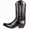 thumbnail image 1 of Men's Classic Western Cowboy Boots, Embroidered Pointed Toe Mid-Calf Boots, Riding Boots with Slip-Resistant Sole Black/Burgundy, 1 of 6