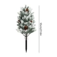 thumbnail image 2 of Artificial Christmas Pine Tree Stake with Realistic Cedar Branches and Pine Cones for Outdoor Yard, Porch, Pathways, and Garden Holiday Decoration, 2 of 5