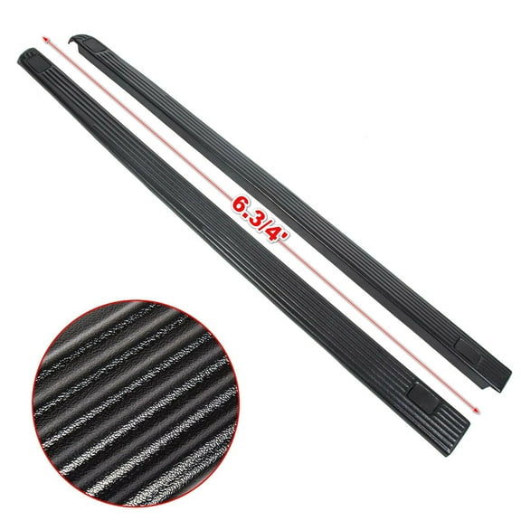 PAIR For Ford F250 F350 Super Duty 6 3/4' Bed Side Rail Top Moulding Cover cap