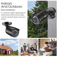 thumbnail image 4 of Restored ZOSI 4 Pack 1080P 2.0MP 1920TVL HD-TVI Security Cameras Outdoor Indoor 80ft Night Vision Wired Surveillance Camera for HD-TVI, AHD, CVI DVR, 4 of 9